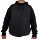 BLUZA REGLAN Z ZAMKIEM + KAPTUR
